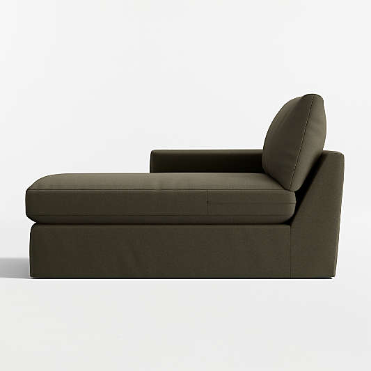 Lounge Deep Left-Arm Chaise Lounge Slipcovered Sectional Piece