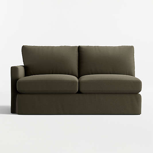 Lounge Deep Left-Arm Sofa Slipcovered Sectional Piece