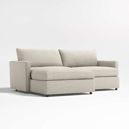 Lounge Deep 2-Piece Small Space Sectional Sofa with Chaise Lounge
