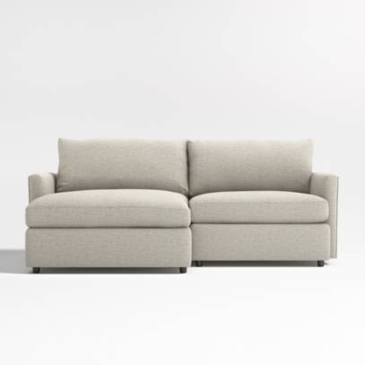 Small chaise store lounge sofa