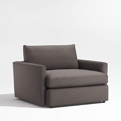 Crate and barrel lounge ii chair and best sale a half