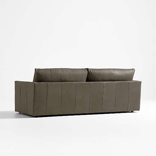 Lounge Deep Leather Sofa 93"