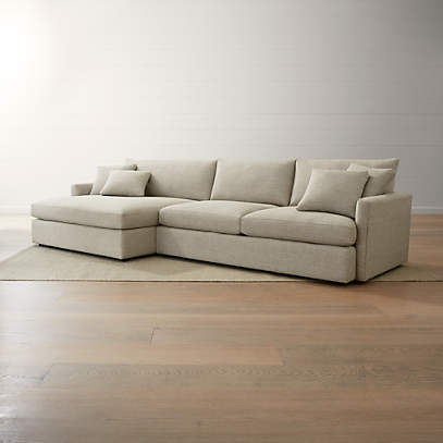 Left Arm Double Chaise Sectional Sofa, Sectional Sofa With Two Chaises