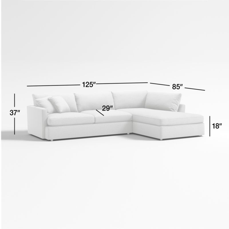 View Lounge Deep 2-Piece Right-Arm Bumper Sectional Sofa - image 3 of 10