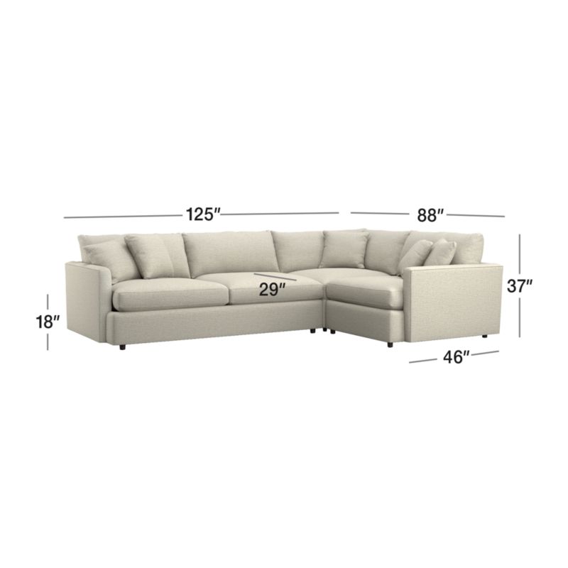 View Lounge Deep 3-Piece Sectional Sofa - image 3 of 10