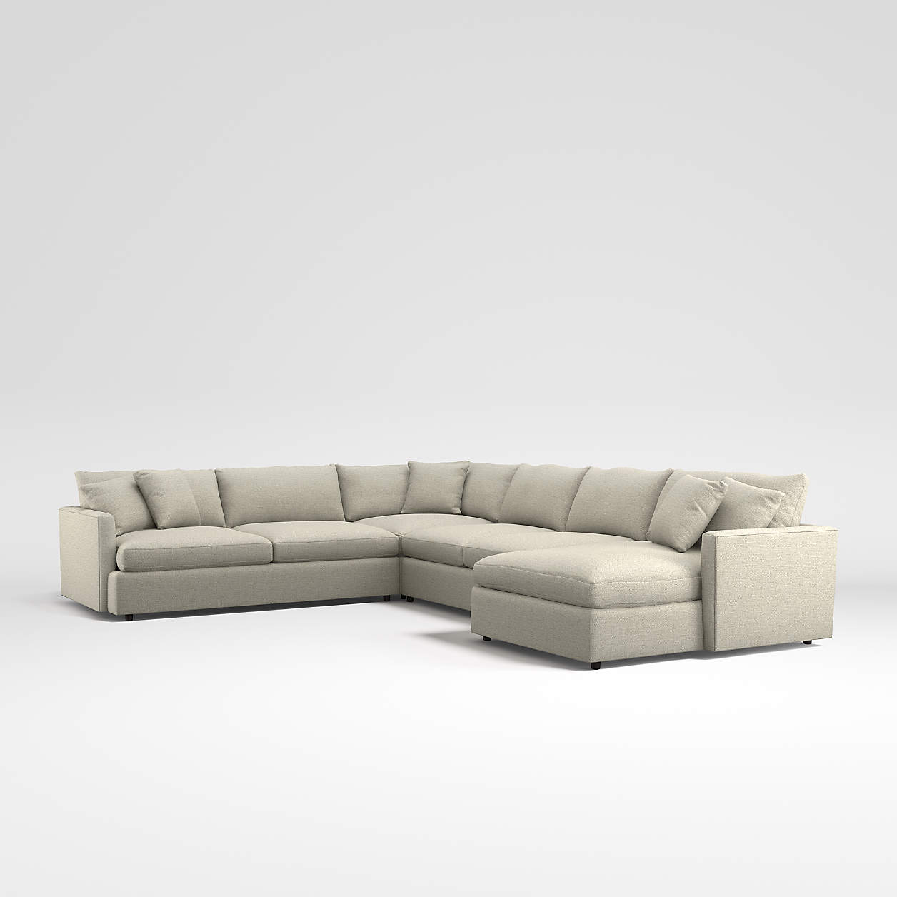 Lounge Deep 4Piece Sectional Sofa + Reviews Crate & Barrel