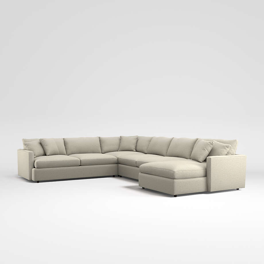 Lounge 4Piece Sectional + Reviews Crate and Barrel