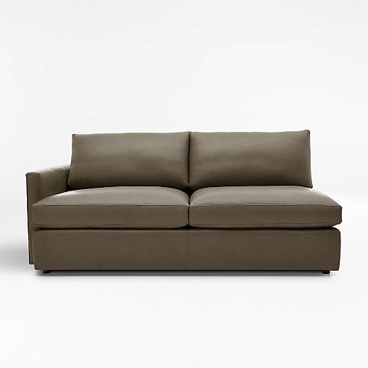 Lounge Deep Leather Left Arm Sofa