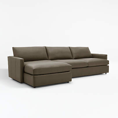 Deep thoughts leather chaise hot sale