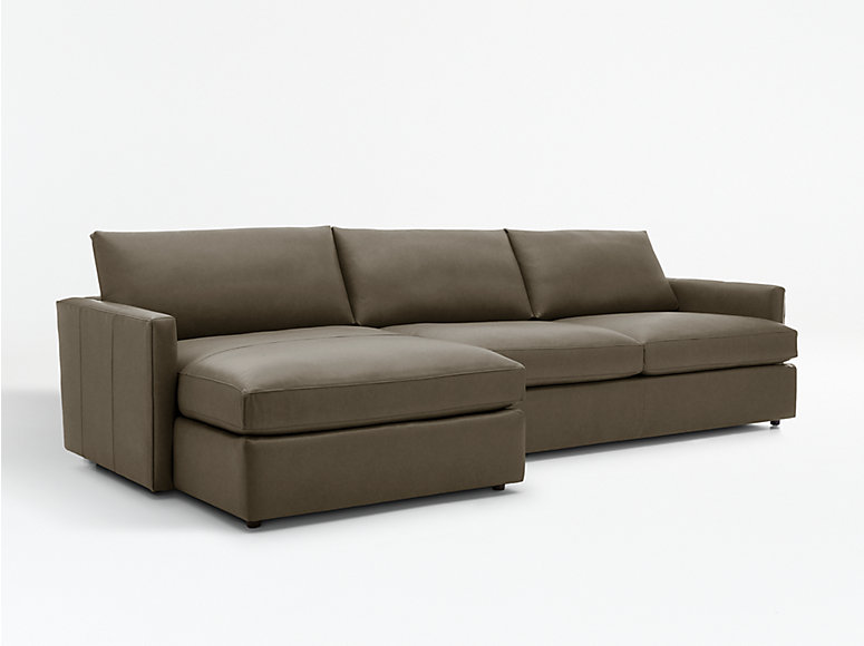 Lounge Deep Leather Sectional Sofas