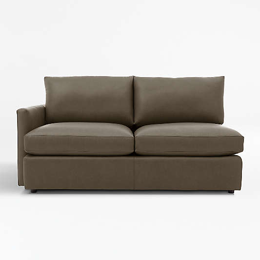 Lounge Deep Leather Left Arm Apartment Sofa