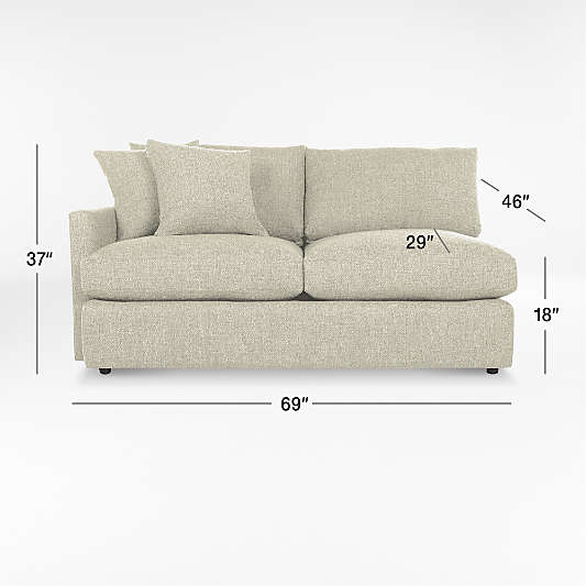 Lounge Deep Left-Arm Apartment Sofa Sectional Piece