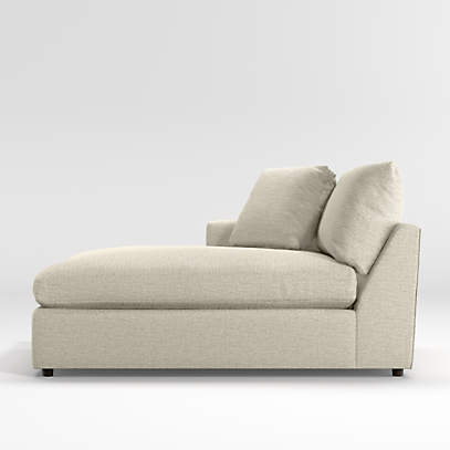 crate and barrel lounge ii double chaise