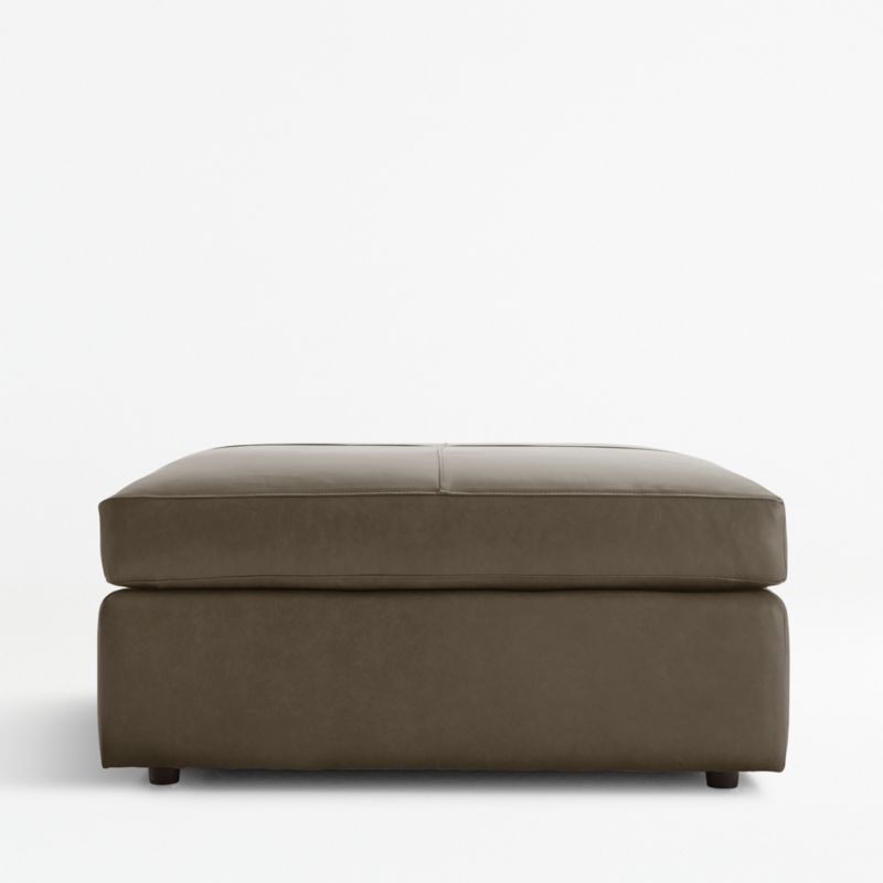 Lounge Leather 39" Square Cocktail Ottoman - image 0 of 2