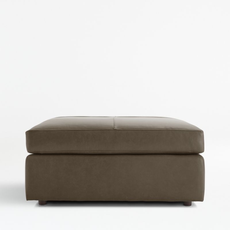 Lounge 44" Leather Square Cocktail Ottoman - image 0 of 2