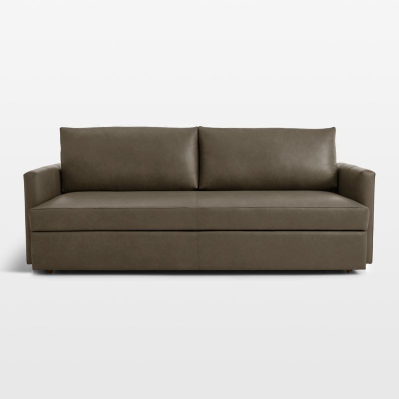 Lounge Leather Queen Trundle Sleeper - image 1 of 3