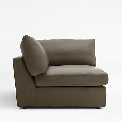 Leather look corner lounge deals