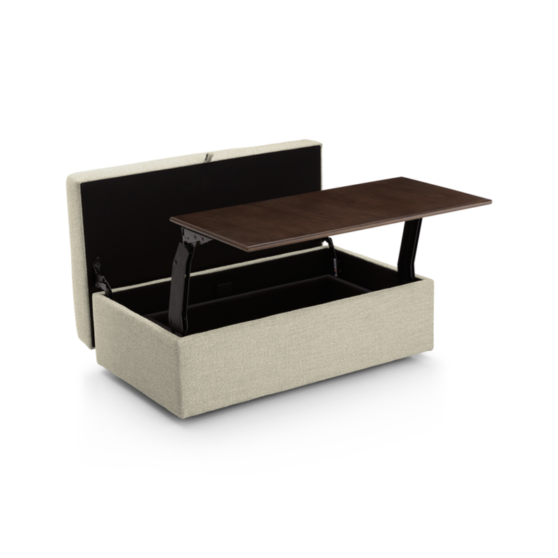 Lounge 43" Storage Ottoman with Tray - image 7 of 9