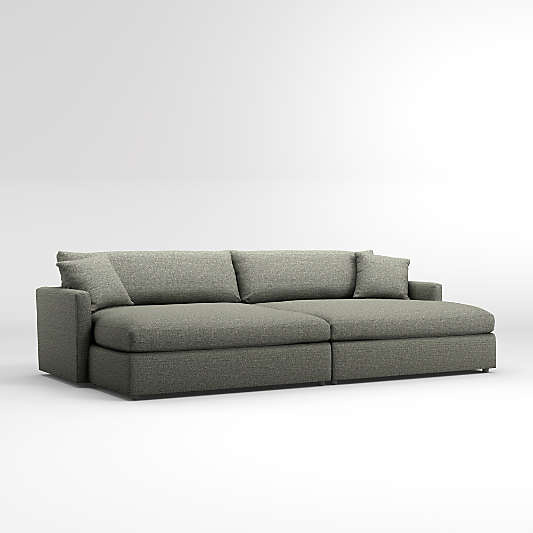 Lounge 2-Piece Double Chaise Sectional Sofa