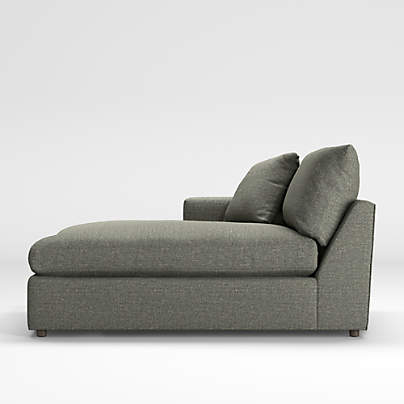 crate and barrel lounge ii double chaise