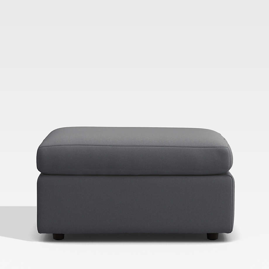 Lounge Outdoor Upholstered Ottoman + Reviews | Crate & Barrel