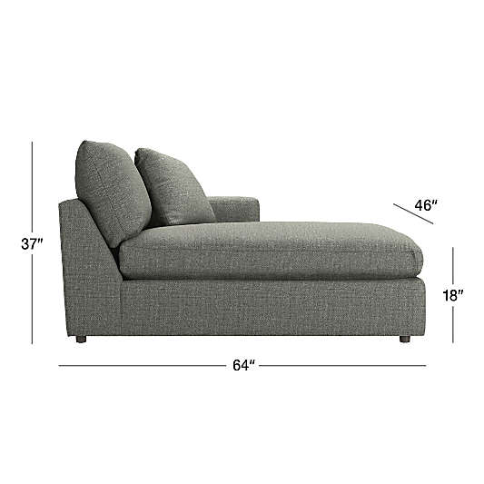 Lounge Right-Arm Storage Chaise Lounge Sectional Piece