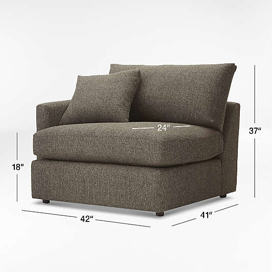 Lounge Left-Arm Chair Sectional Piece
