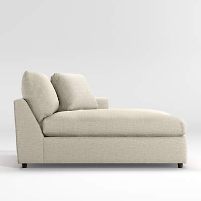 crate and barrel lounge ii double chaise