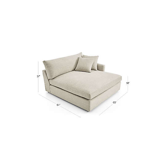 Lounge Deep Right-Arm Extra Wide Chaise Lounge Sectional Piece
