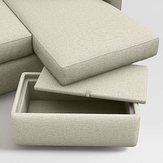 Lounge Deep 93" Reversible Storage Chaise Lounge Sectional Sofa