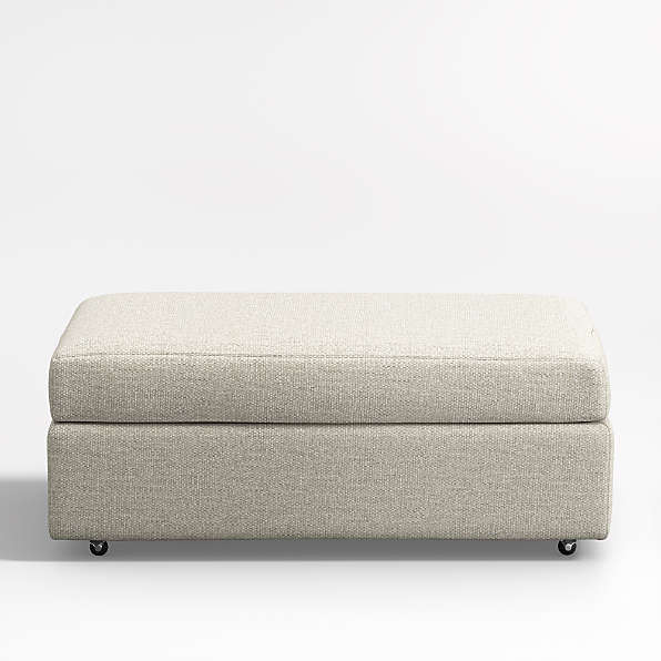 Large ottoman deals on wheels