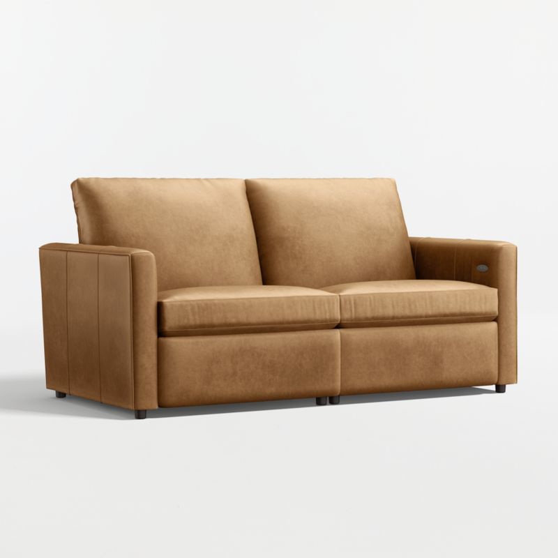 Lounge 74" Power Dual-Reclining Leather Sofa - image 1 of 9