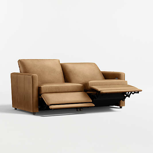 Lounge 74" Power Dual-Reclining Leather Sofa