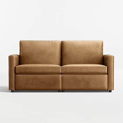 Lounge 74" Power Dual-Reclining Leather Sofa