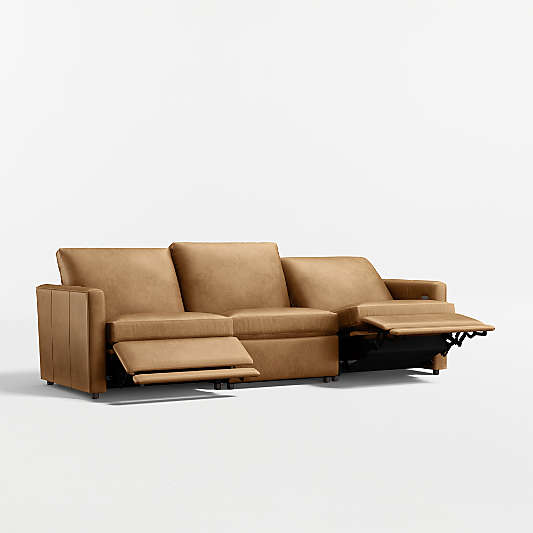 Lounge 107" Power Dual-Reclining Leather Sofa