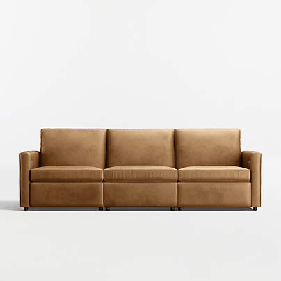 Lounge 107" Power Dual-Reclining Leather Sofa