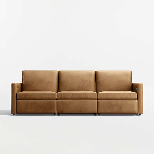 Lounge 107" Power Dual-Reclining Leather Sofa