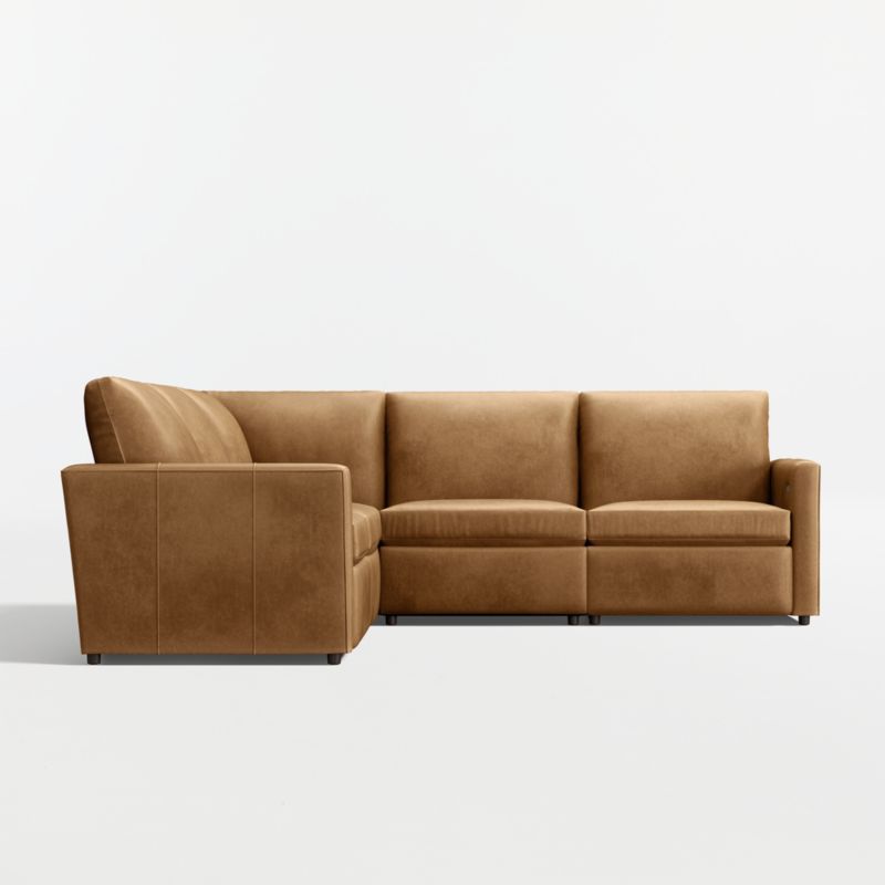 Lounge 5-Piece L-Shaped Power Dual-Reclining Leather Sectional Sofa - image 3 of 9