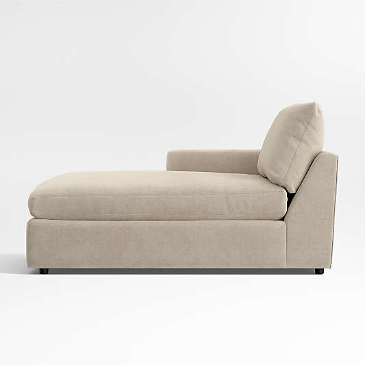 Lounge Left-Arm Storage Chaise Lounge Sectional Piece