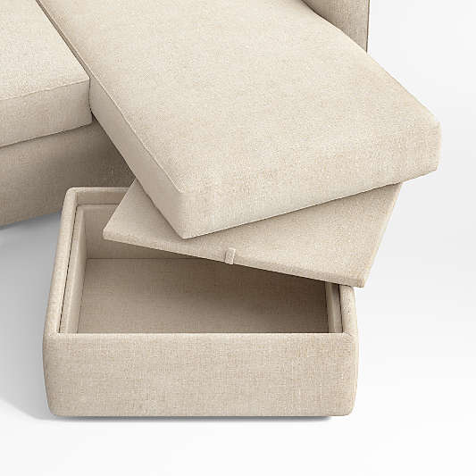 Lounge 93" Reversible Storage Chaise Lounge Sectional Sofa