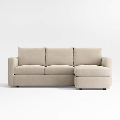 Lounge 93&quot; Reversible Storage Chaise Lounge Sectional Sofa