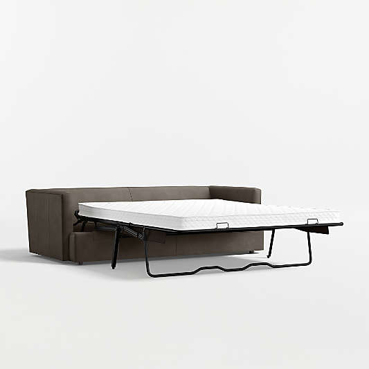 Lounge 83" Leather Queen Sleeper Sofa