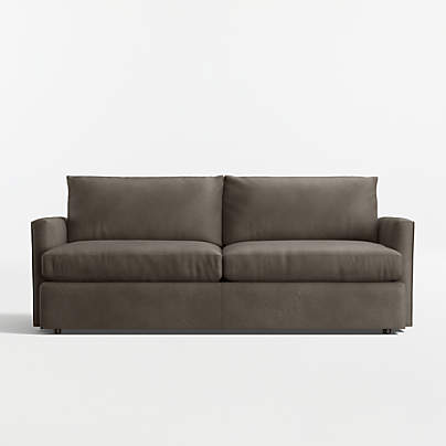 Lounge 83" Leather Queen Sleeper Sofa