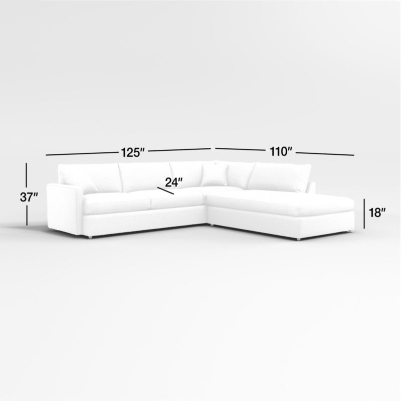 View Lounge 2-Piece Right-Arm Bumper Sectional Sofa - image 3 of 14