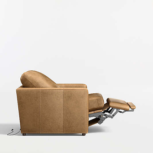 Lounge 34" Leather Power Recliner Chair