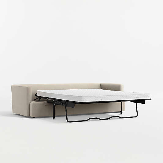 Lounge 93" Reversible Storage Chaise Lounge Queen Sleeper Sectional Sofa