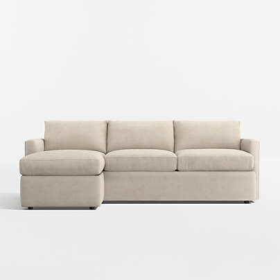 Lounge 93" Reversible Storage Chaise Lounge Queen Sleeper Sectional Sofa