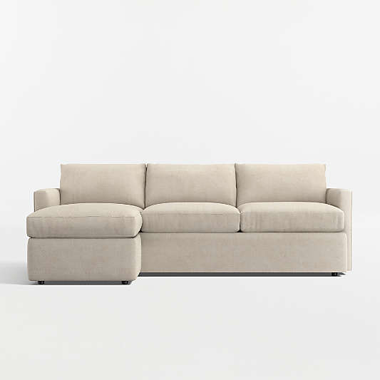 Lounge 93" Reversible Storage Chaise Lounge Queen Sleeper Sectional Sofa