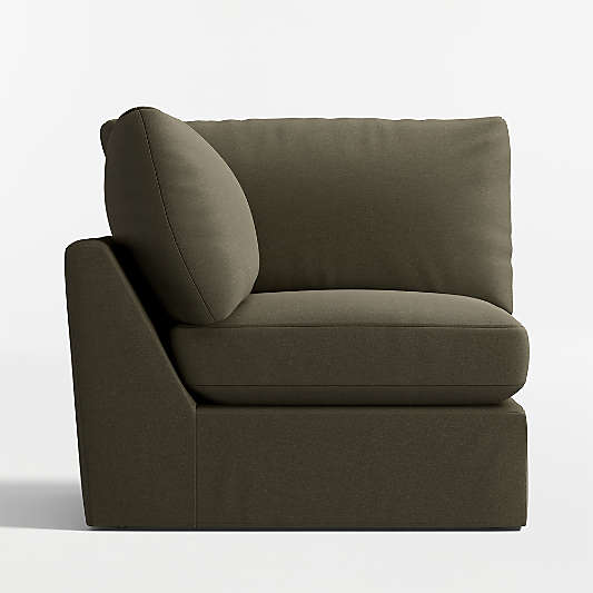 Lounge Corner Chair Slipcovered Sectional Piece