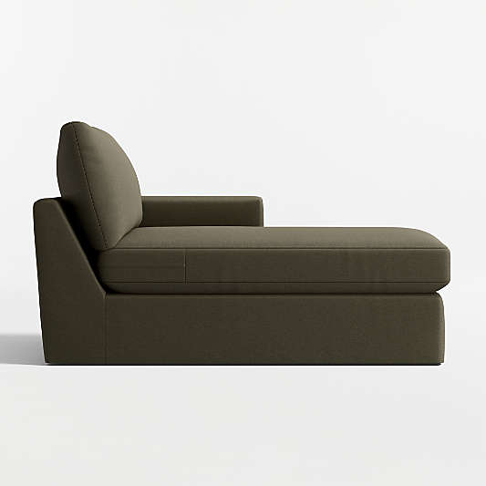 Lounge Right-Arm Chaise Lounge Slipcovered Sectional Piece